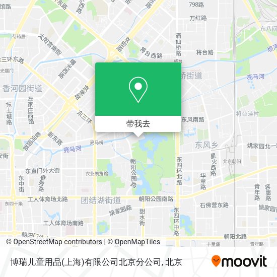 博瑞儿童用品(上海)有限公司北京分公司地图