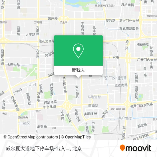 威尔夏大道地下停车场-出入口地图