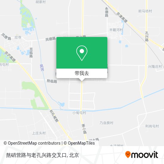 熬硝营路与老孔兴路交叉口地图