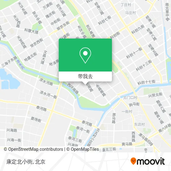 康定北小街地图