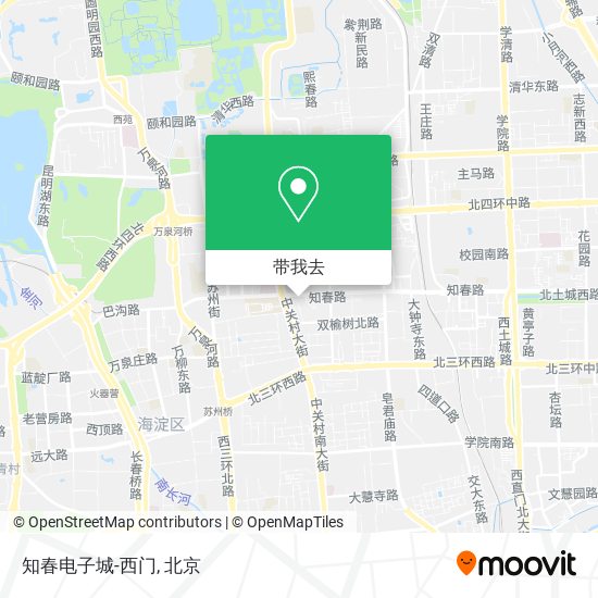 知春电子城-西门地图
