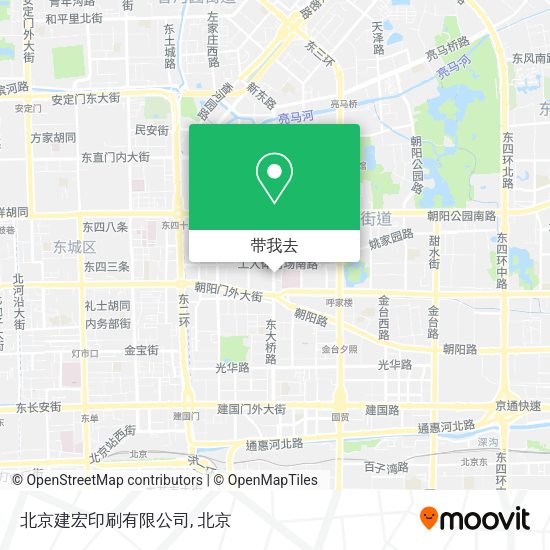 北京建宏印刷有限公司地图