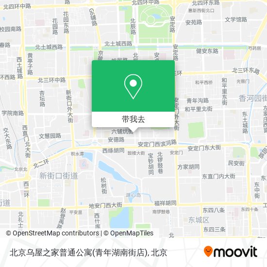 北京乌屋之家普通公寓(青年湖南街店)地图