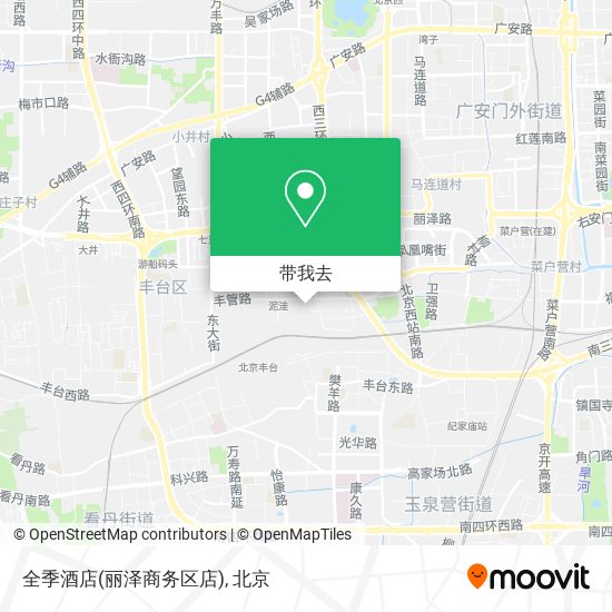 全季酒店(丽泽商务区店)地图