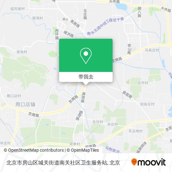 北京市房山区城关街道南关社区卫生服务站地图
