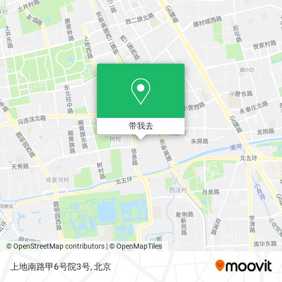 上地南路甲6号院3号地图