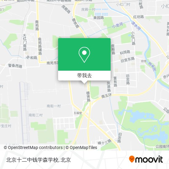 北京十二中钱学森学校地图