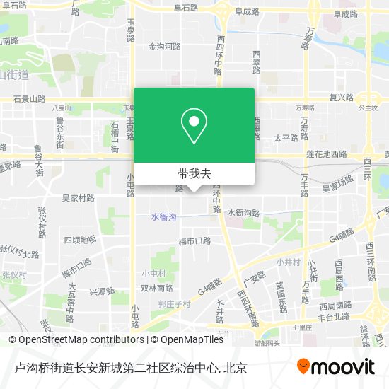 卢沟桥街道长安新城第二社区综治中心地图