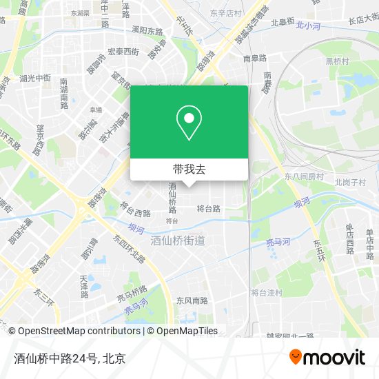 酒仙桥中路24号地图