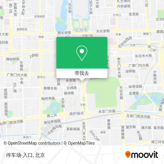 停车场-入口地图