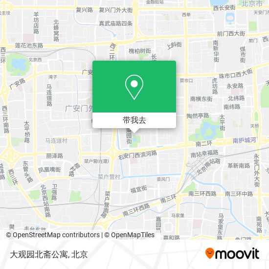 大观园北斋公寓地图