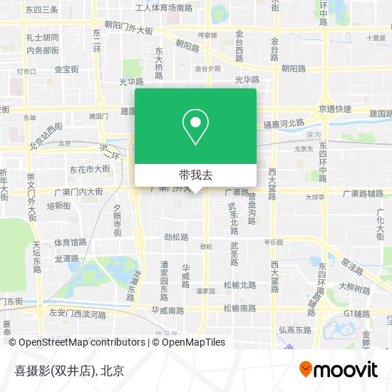 喜摄影(双井店)地图