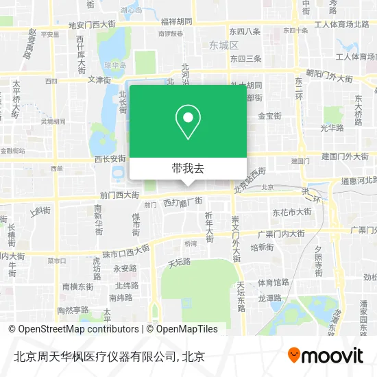 北京周天华枫医疗仪器有限公司地图