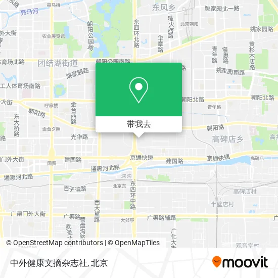 中外健康文摘杂志社地图