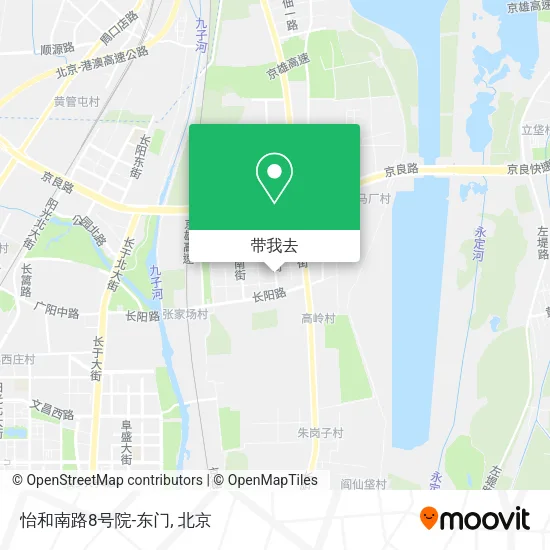 怡和南路8号院-东门地图