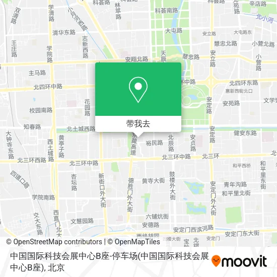 中国国际科技会展中心B座-停车场地图