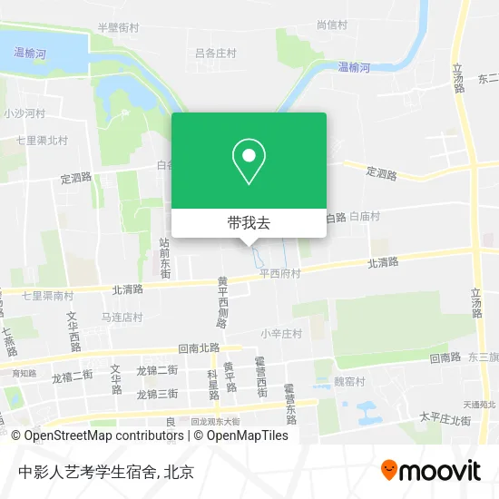 中影人艺考学生宿舍地图