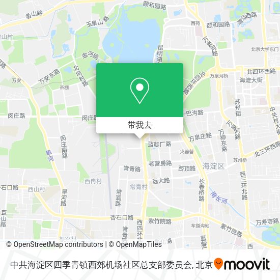 中共海淀区四季青镇西郊机场社区总支部委员会地图