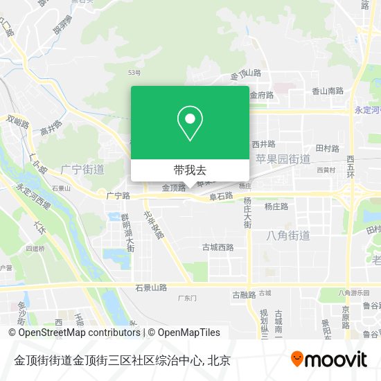 金顶街街道金顶街三区社区综治中心地图