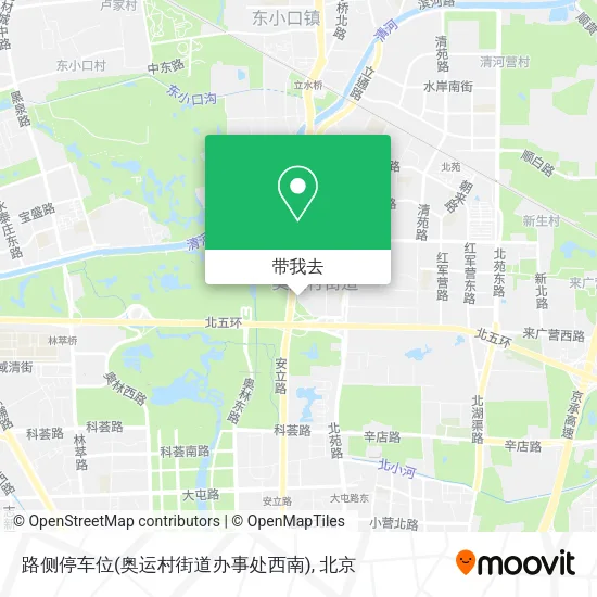 路侧停车位(奥运村街道办事处西南)地图