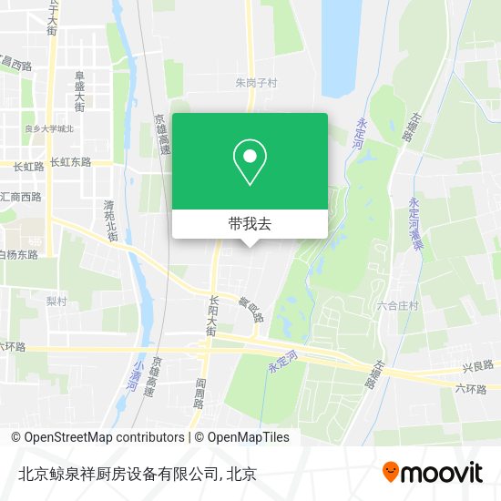 北京鲸泉祥厨房设备有限公司地图