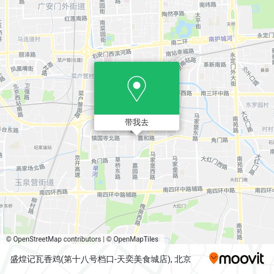 盛煌记瓦香鸡(第十八号档口-天奕美食城店)地图