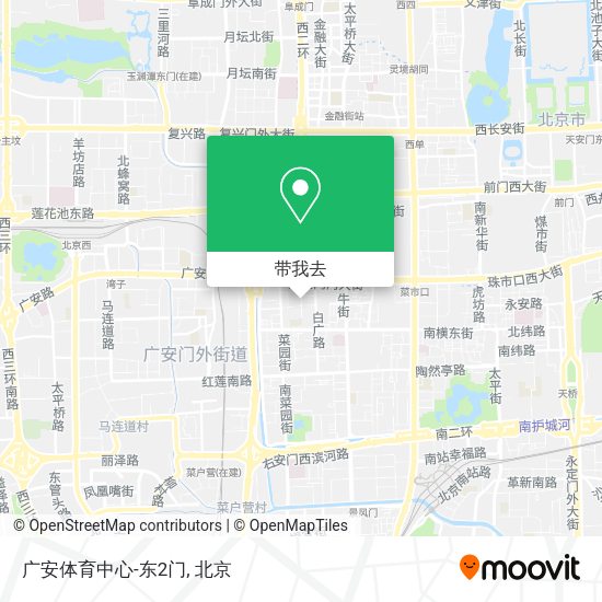 广安体育中心-东2门地图