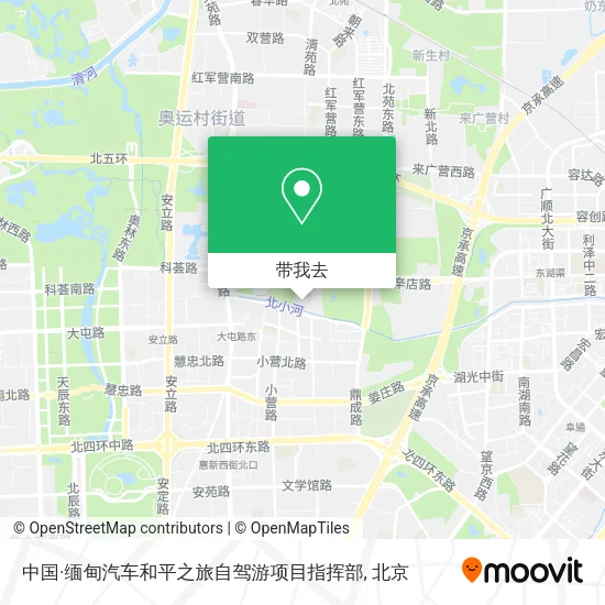 中国·缅甸汽车和平之旅自驾游项目指挥部地图