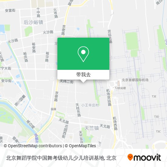 北京舞蹈学院中国舞考级幼儿少儿培训基地地图
