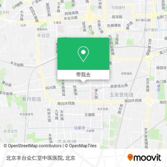 北京丰台众仁堂中医医院地图