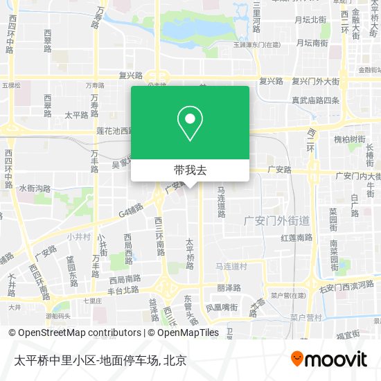 太平桥中里小区-地面停车场地图