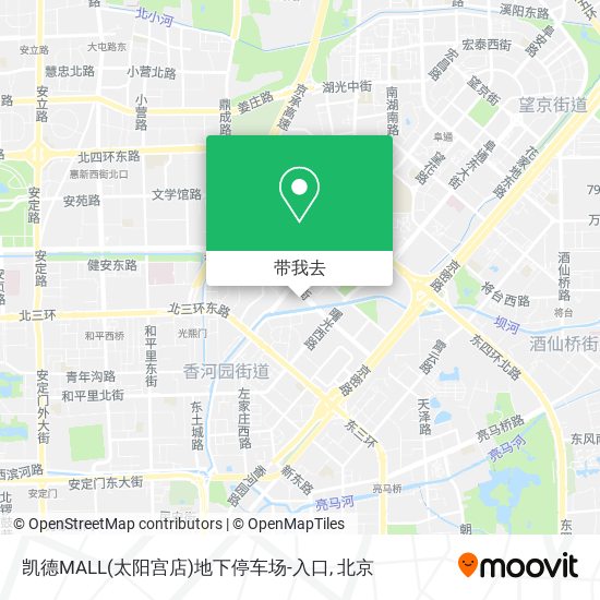 凯德MALL(太阳宫店)地下停车场-入口地图