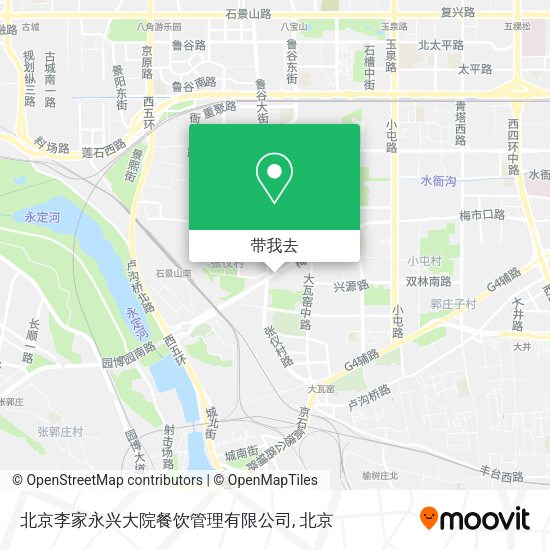 北京李家永兴大院餐饮管理有限公司地图