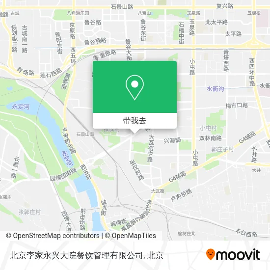 北京李家永兴大院餐饮管理有限公司地图