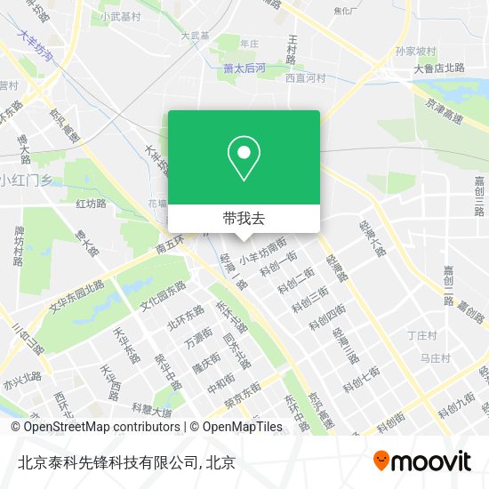 北京泰科先锋科技有限公司地图