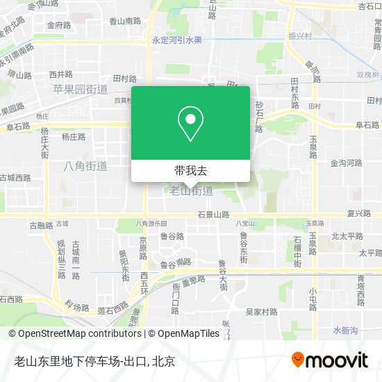 老山东里地下停车场-出口地图
