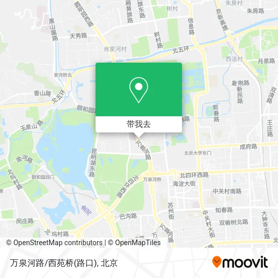 万泉河路/西苑桥(路口)地图