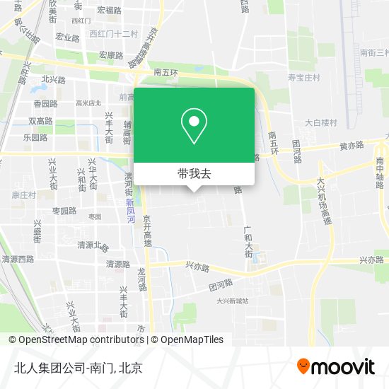 北人集团公司-南门地图
