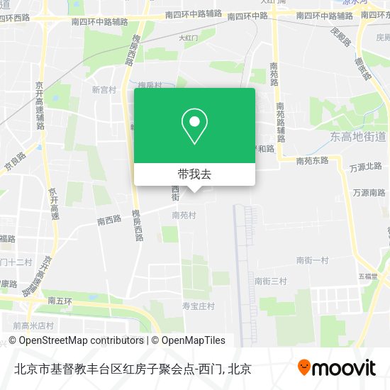 北京市基督教丰台区红房子聚会点-西门地图