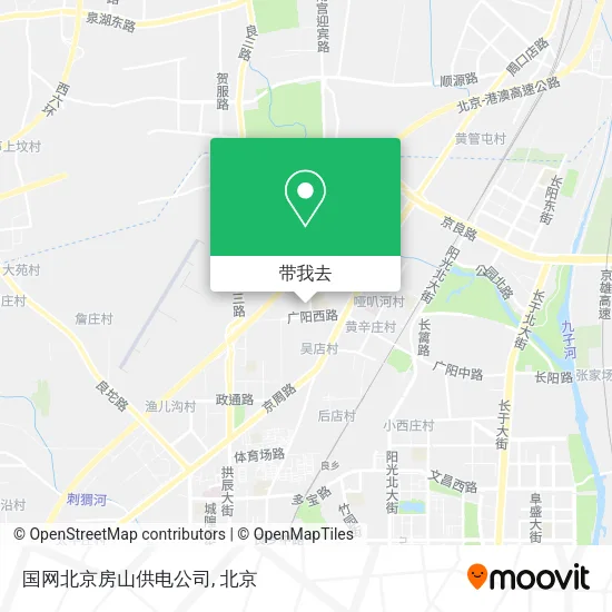 国网北京房山供电公司地图