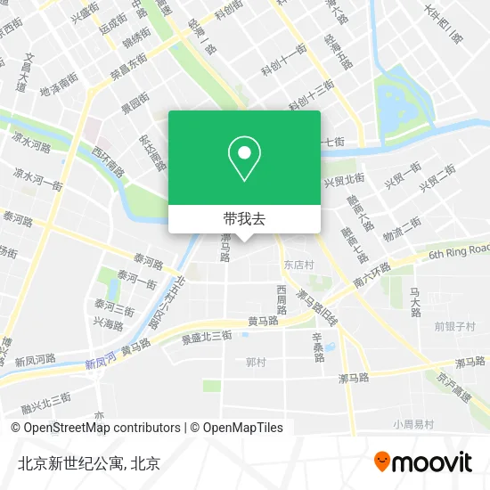 北京新世纪公寓地图