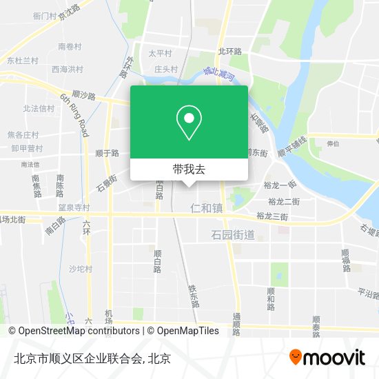 北京市顺义区企业联合会地图