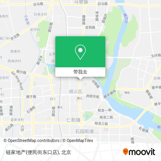 链家地产(便民街东口店)地图