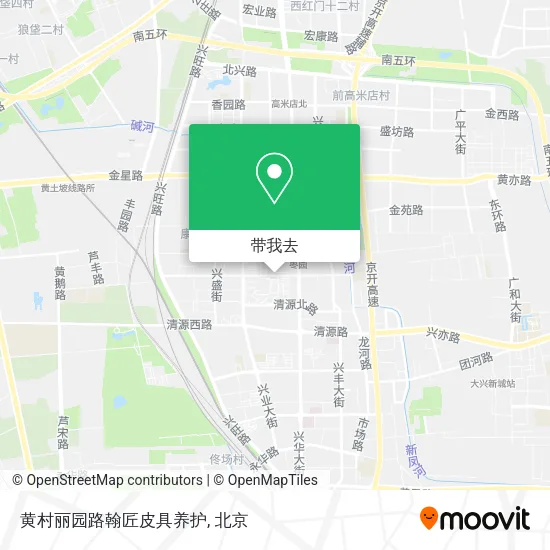 黄村丽园路翰匠皮具养护地图