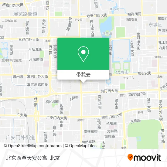 北京西单天安公寓地图