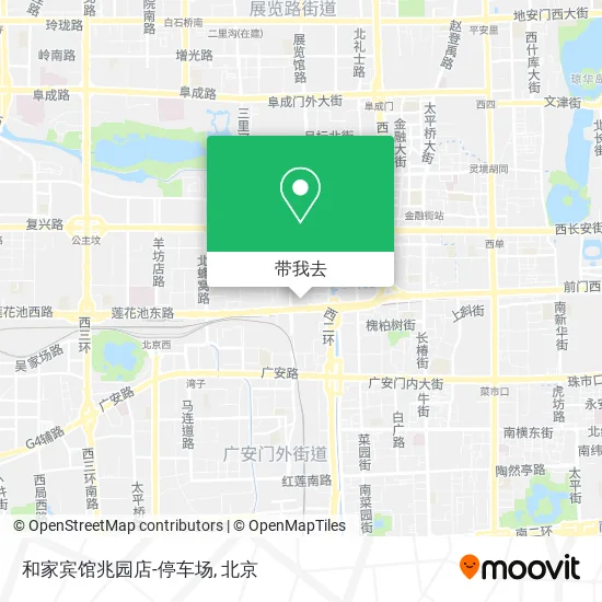 和家宾馆兆园店-停车场地图