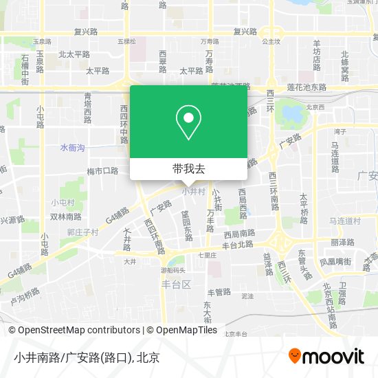 小井南路/广安路(路口)地图