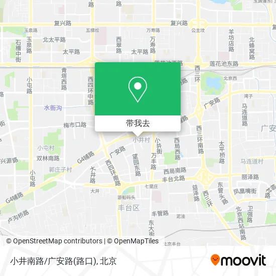 小井南路/广安路(路口)地图