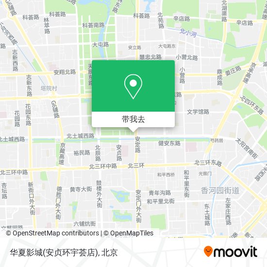 华夏影城(安贞环宇荟店)地图