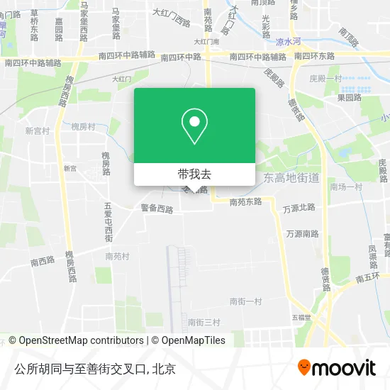 公所胡同与至善街交叉口地图